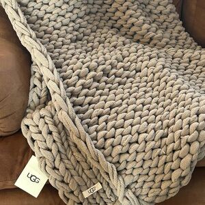 UGG Braided Knit Throw Blanket - NWT